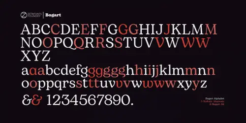 Bogart Serif Typeface 4
