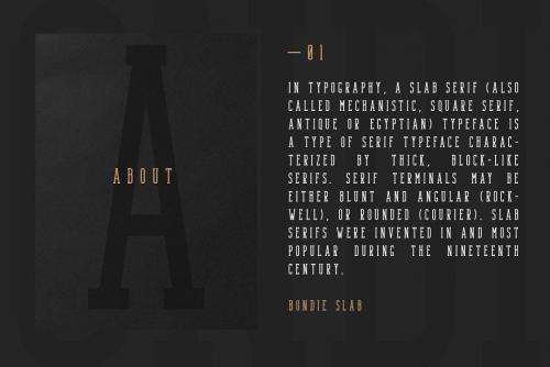 Bondie Slab Serif Font 2