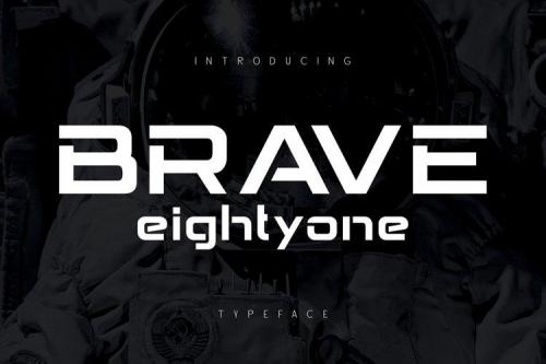 Brave Eighty One Display Typeface 1