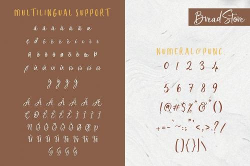 Bread Store Script Font 10