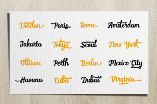 Break Stones Script Brush Font 2