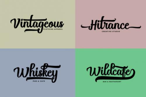 Break Stones Script Brush Font 6