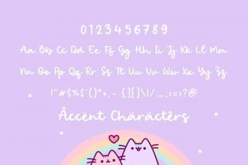 Bright Candy Bold Handwritten Font 6