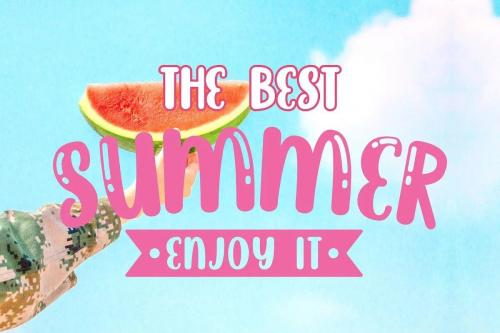 Brightly Crush Playful Typeface 8