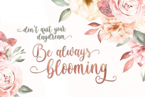 Brightside Modern Calligraphy Font  1