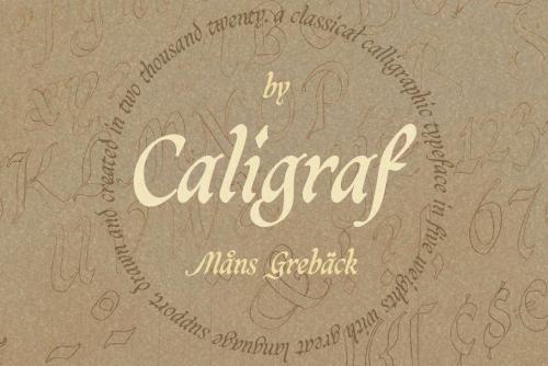 Caligraf Classical Calligraphy Script Font