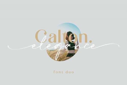 Calton Elegance Font Duo