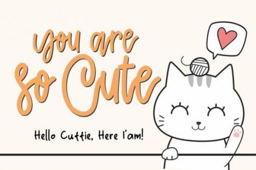 Cattie Cute Script Font 1