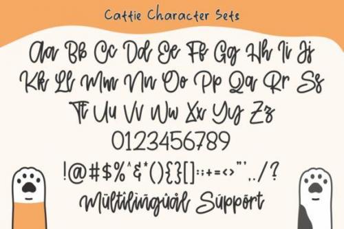 Cattie Cute Script Font 2