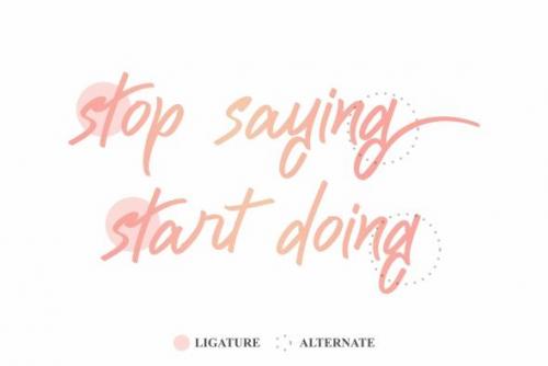 Cattily Calligraphy Font 7