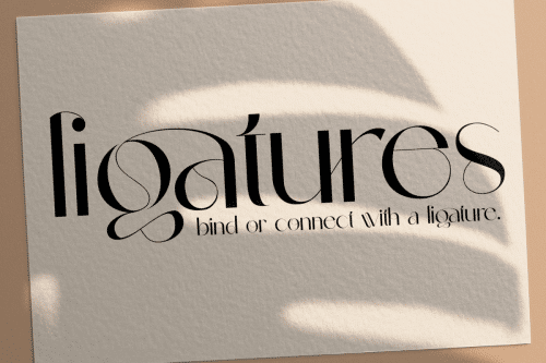 Celattin – Unique Ligature Font 1