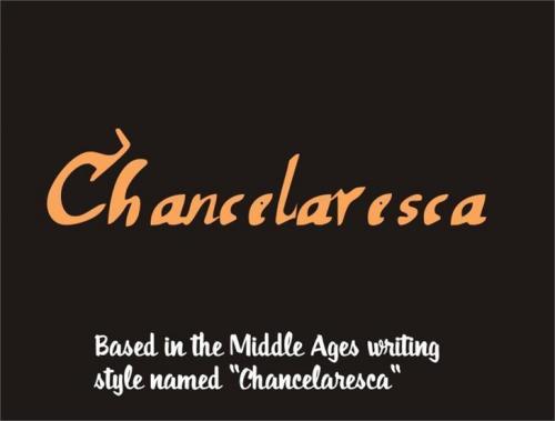 Chancelaresca font
