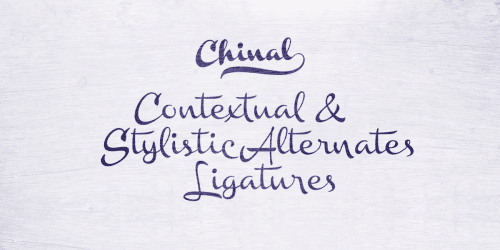 Chinal Script Font 3