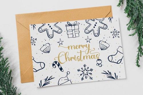 Christmas Bear Calligraphy Font 3