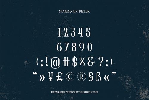 Coaster Ghost Vintage Serif Font 9