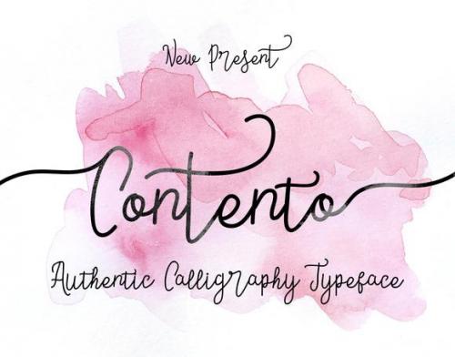 Contento Script Font 1