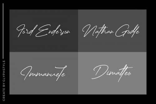 Creattion Signature Font  10