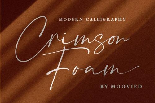 Crimson Foam Handwritten Script Font