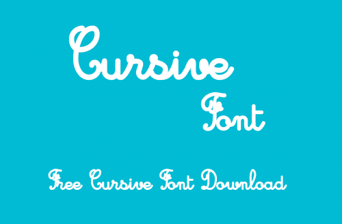 Cursive Font Family