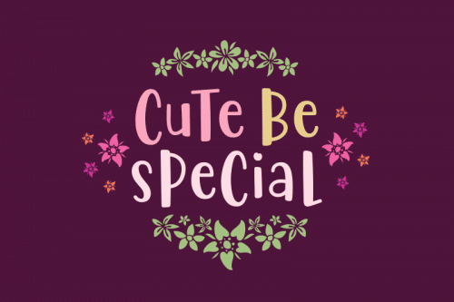 Cute Be Special Font
