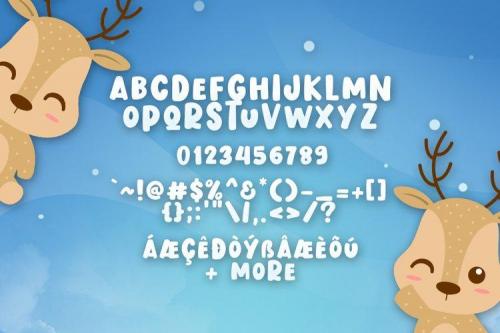 Dasher Deer Font  6