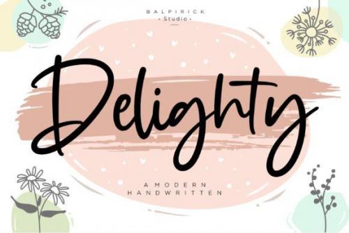 Delighty Bold Handwritten Font