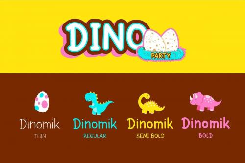 Dinomik Semibold Font 1