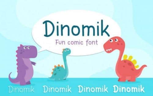 Dinomik Semibold Font 5