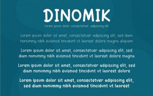 Dinomik Semibold Font 7