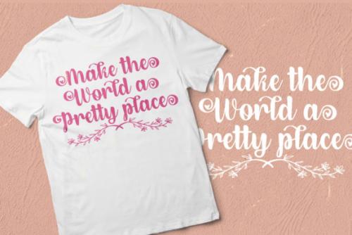 Dirly Belly Bold Calligraphy Script Font 11