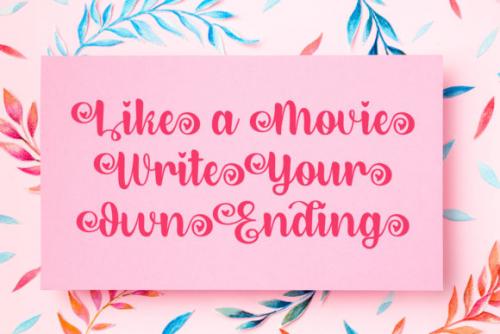 Dirly Belly Bold Calligraphy Script Font 4