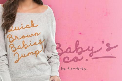 Discobaby Script Font 9