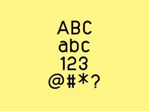 Dynamika Sans Typeface 2