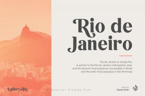 Embryotic Serif Display Font 7