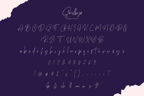 Emilliya Signature Font 8