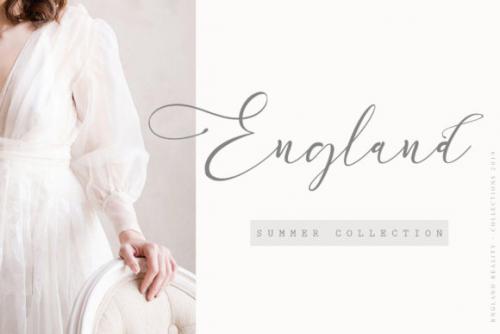 England Reality Handwritten Font 4