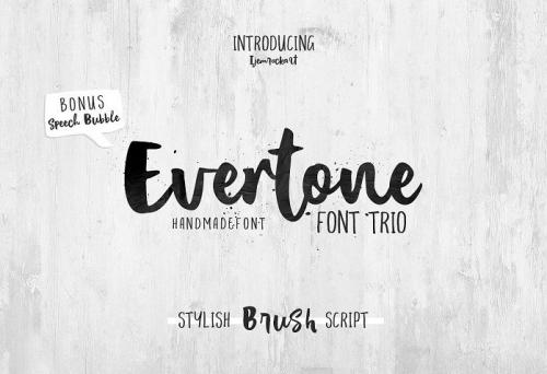 Evertone Script Font