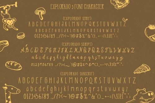 Explorado Font Family 10