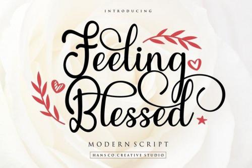Feeling Blessed Script Font