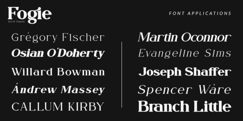 Fogie Modern Serif Font 12