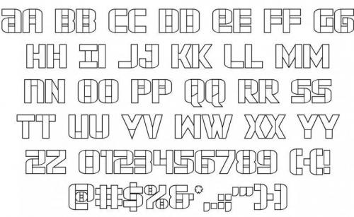 Force Commander Font 3