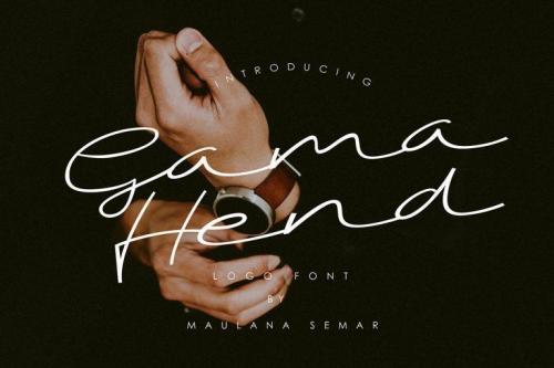 Gama Hend Script Font