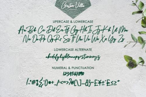 Gaston Villa Signature Font 6