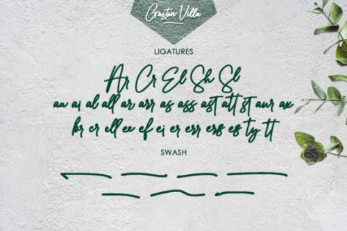Gaston Villa Signature Font 7