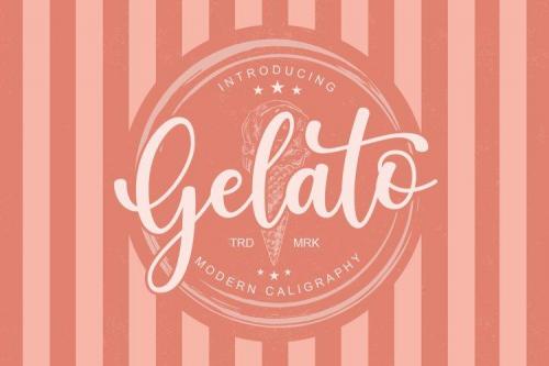 Gelato Modern Calligraphy Script Font