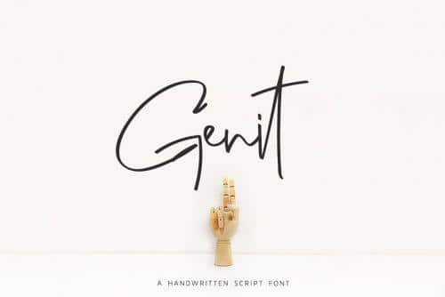 Genit Classy Handwritten Font 1