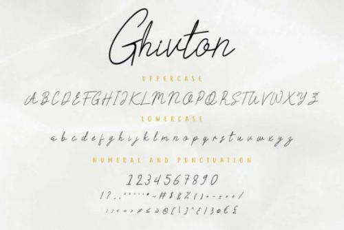 Ghivton Signature Font  4