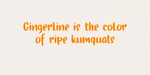 Gingerline Font 2