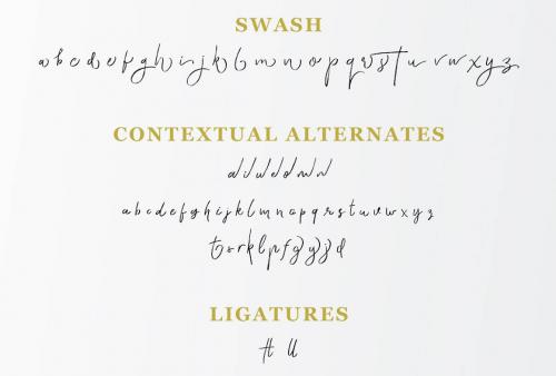 Gloriant Signature Font 6