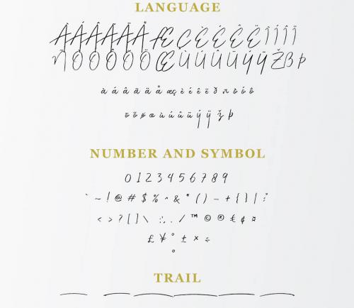 Gloriant Signature Font 7